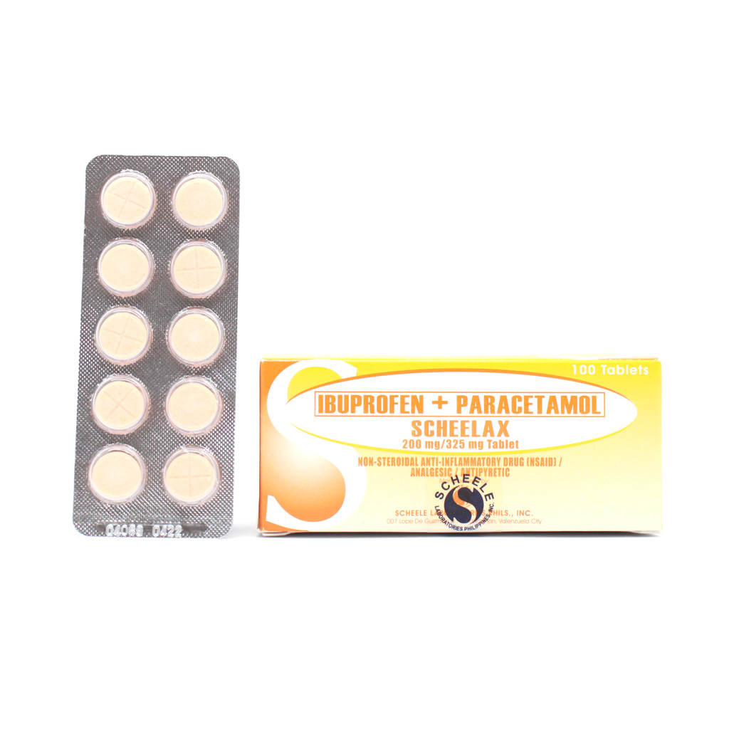 SCHEELAX Ibuprofen Paracetamol 200mg 325mg Tablet 100 S Price In