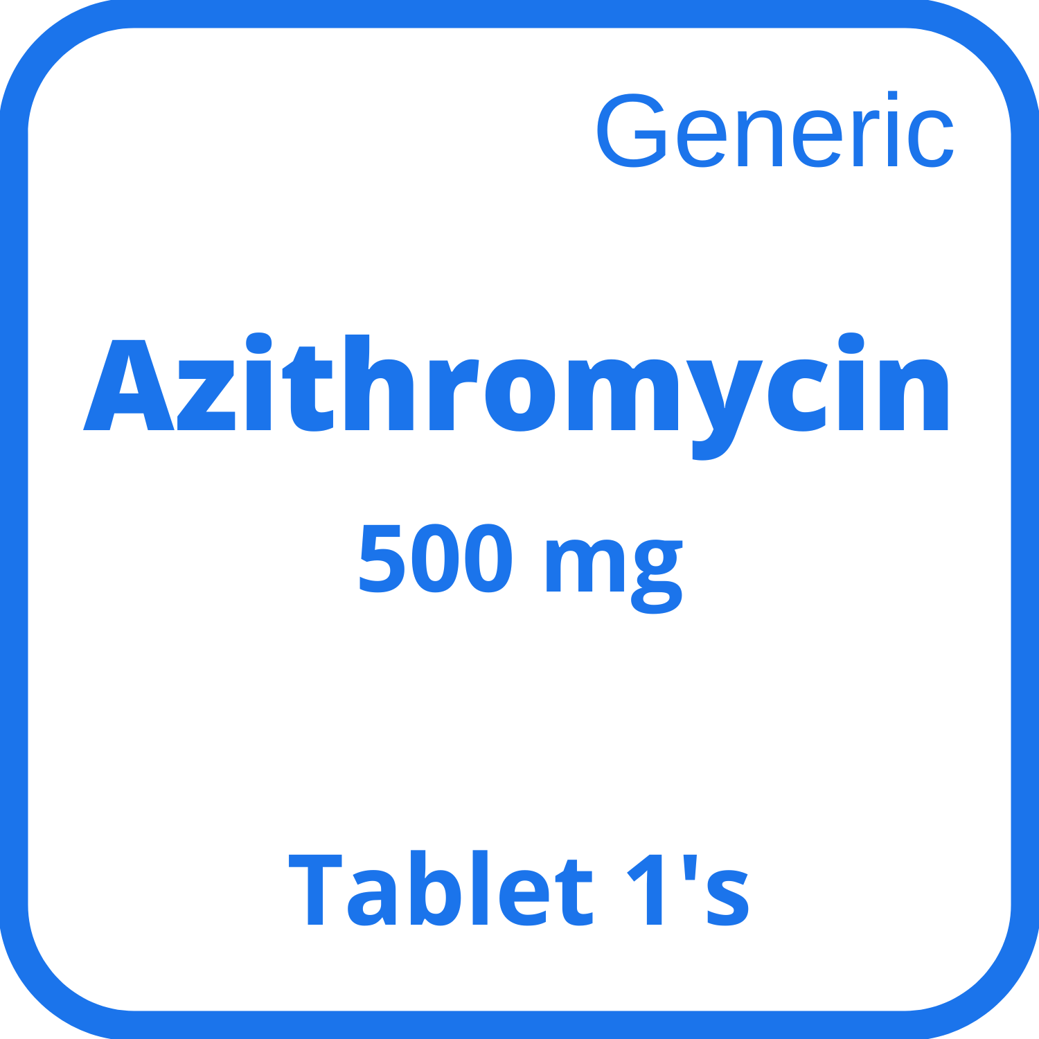 ROSE PHARMACY Azithromycin Dihydrate 500mg Film Coated Tablet 1 S Price