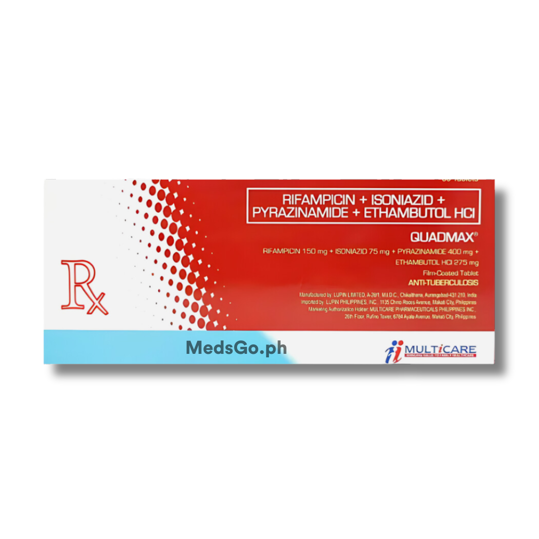 Quadmax Rifampicin Isoniazid Pyrazinamide Ethambutol Mg Mg