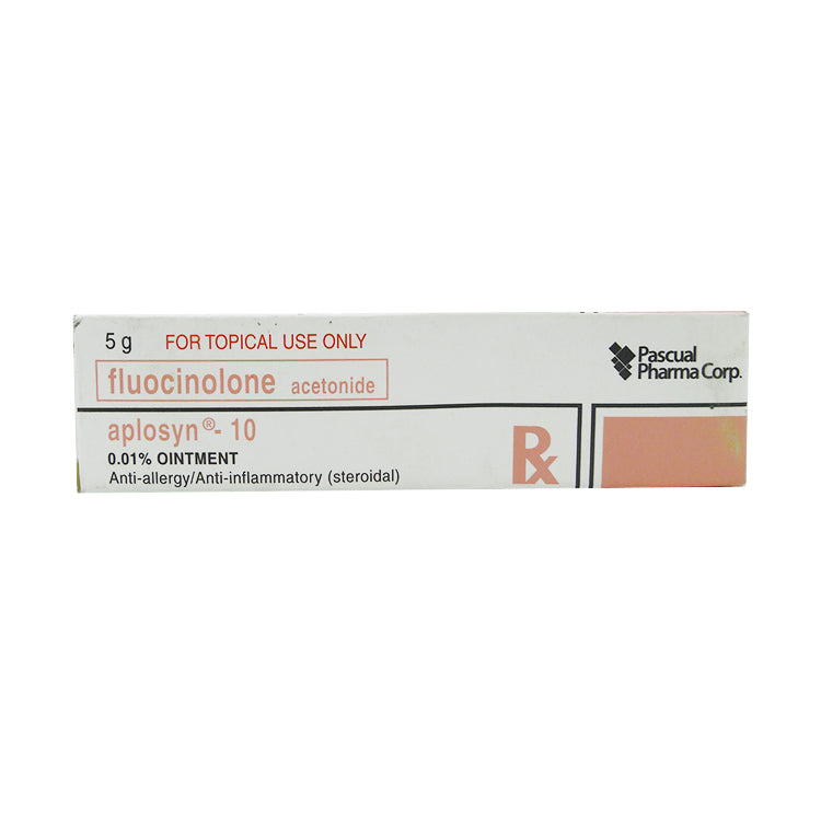 APLOSYN-10 Fluocinolone Acetonide 100mcg / g Ointment 5g price in the ...