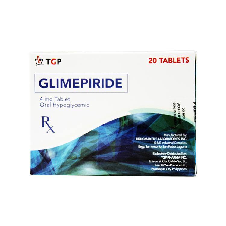 TGP Glimepiride 4mg Tablet 20's price in the Philippines | MedsGo Pharmacy