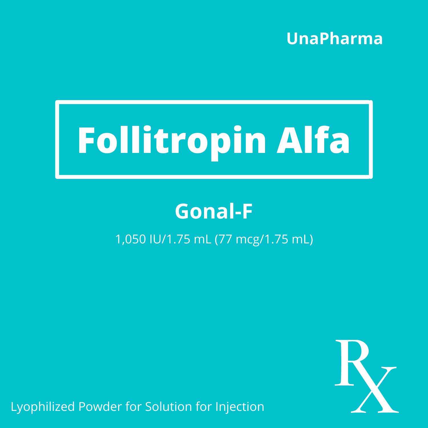 GONAL-F Follitropin Alfa 1,050IU / 1.75mL (77mcg / 1.75mL) Lyophilized ...