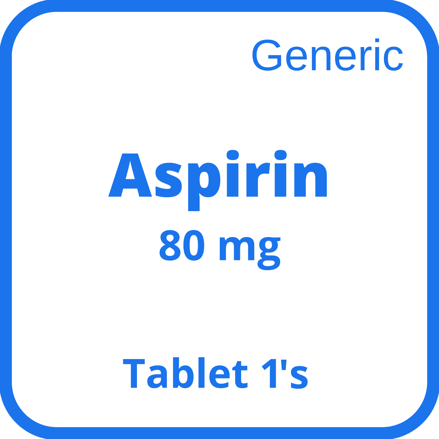 ASPIRIN 80mg Enteric-Coated Tablet 1's price in the Philippines ...