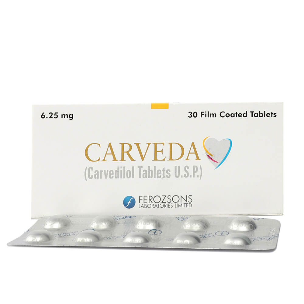 Carvida 6 25 Carvedilol 6 25mg Tablet 1 S Price In The Philippines Medsgo Pharmacy