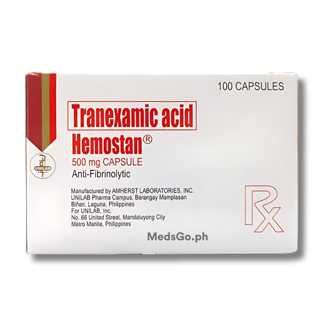 HEMOSTAN Tranexamic Acid 500mg Capsule 100's price in the Philippines ...