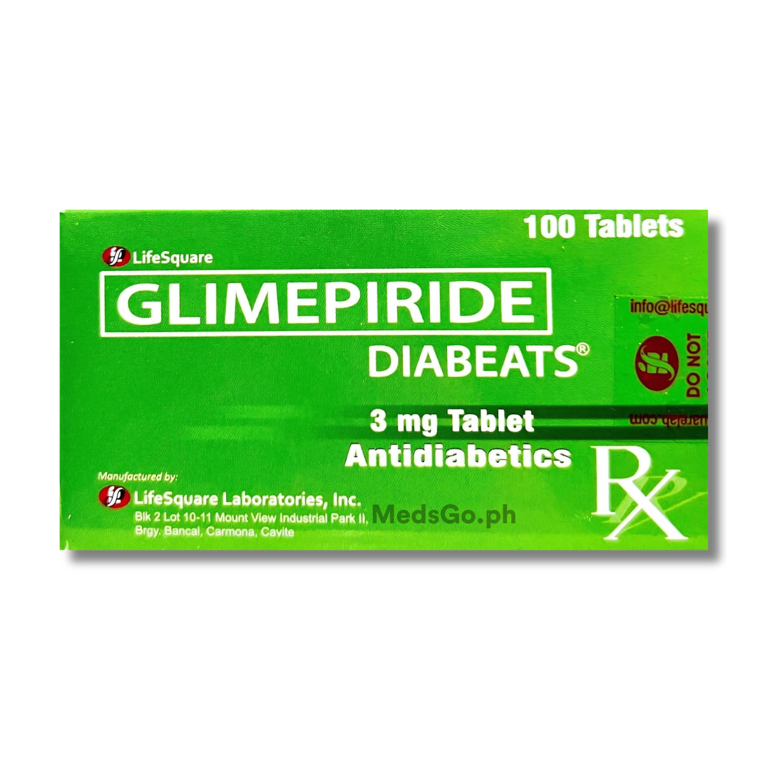 DIABEATS Glimepiride 3mg Tablet 100's price in the Philippines | MedsGo ...