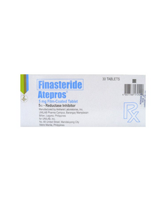 ATEPROS Finasteride 5mg Film-Coated Tablet 1's, Dosage Strength: 5mg, Drug Packaging: Film-Coated Tablet 1's