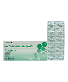 VERTILATE Betahistine Mesylate 12mg Tablet 1's, Dosage Strength: 12mg, Drug Packaging: Tablet 1's