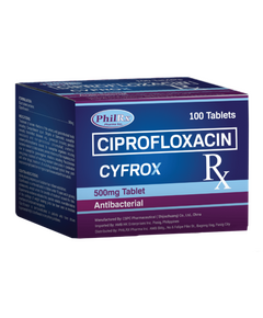 CYFROX Ciprofloxacin 500mg Tablet 1's, Dosage Strength: 500 mg, Drug Packaging: Tablet 1's