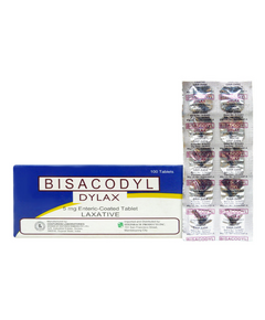 DYLAX Bisacodyl 5mg Enteric-Coated Tablet 1's, Dosage Strength: 5 mg, Drug Packaging: Enteric-Coated Tablet 1's