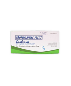 DOLFENAL Mefenamic Acid 500mg Film-Coated Tablet 1's, Dosage Strength: 500mg, Drug Packaging: Film-Coated Tablet 1's