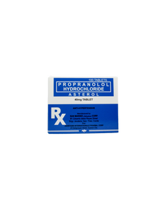 ASTEROL Propranolol Hydrochloride 40mg Tablet 1's, Dosage Strength: 40mg, Drug Packaging: Tablet 1's