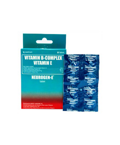 NEUROGEN-E Vitamin B Complex / Vitamin E 300mg / 100mg / 1mg / 100IU Tablet 1's, Dosage Strength: 300 mg / 100 mg / 1 mg / 100 IU, Drug Packaging: Tablet 1's