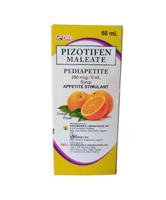 PEDIAPETITE Pizotifen Maleate 290mcg / 5mL Syrup 60mL Orange
