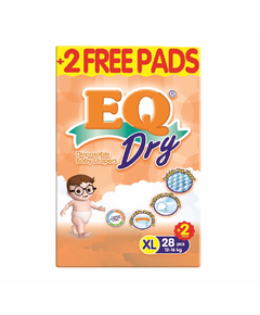 EQ Dry Disposable Baby Diapers XL 30's, Quantity: 30, Size: XL (12-16 kg)