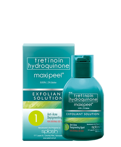 MAXI-PEEL Tretinoin / Hydroquinone 0.010% / 2% Exfoliant Solution 1 15mL, Dosage Strength: 0.010% / 2%, Drug Packaging: Solution 15ml