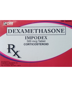 IMPODEX Dexamethasone 500mcg Tablet 1's, Dosage Strength: 500mcg, Drug Packaging: Tablet 1's