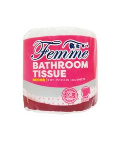 FEMME Bathroom Tissue 2 Ply 150 Pulls 300 Sheets 1's