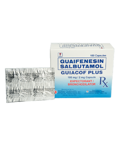 GUIACOF PLUS Guaifenesin / Salbutamol 100mg / 2mg Capsule 1's