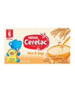 CERELAC Infant Cereals Rice & Soya 6 months to 2 years 120g