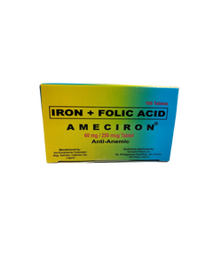AMECIRON Iron (Vit. B9) / Folic Acid 60mg / 250mcg Tablet 1's