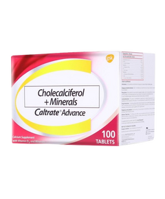 CALTRATE ADVANCE Cholecalciferol (Vit. D3) / Minerals Film-Coated Tablet 1's