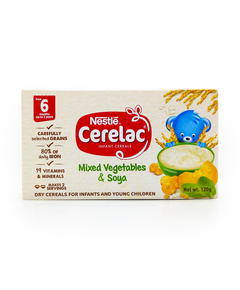 CERELAC Infant Cereals Mixed Vegetables & Soya 6 months to 2 years 120g