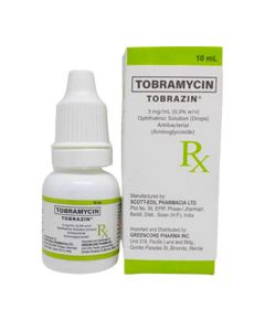 TOBRAZIN Tobramycin 3mg / ml Ophthalmic Solution (Drops) 10ml