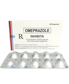 INHIBITA Omeprazole 40mg Enteric-Coated Capsule 1's, Dosage Strength: 40 mg, Drug Packaging: Enteric-Coated Capsule 1's