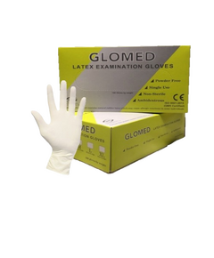 GLOMED Powder Free Latex Gloves Small 1 pair