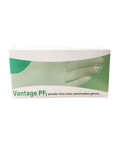 VANTAGE PF Powder-Free Latex Gloves Large 1 pair