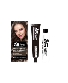 ASHLEY SHINE Bio Natural Glossy Hair Color Cream DARK ASH BLONDE 6/11