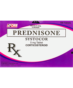 SYSTOCOR Prednisone 5mg Tablet 1's, Dosage Strength: 5 mg, Drug Packaging: Tablet 1's