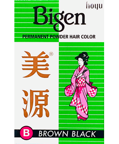 BIGEN Permanent Powder Hair Color Brown Black 6g