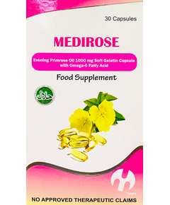 MEDIROSE Evening Primrose Oil / Omega-6 Fatty Acid 1000mg Softgel Capsule 30's