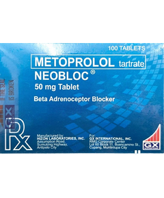 NEOBLOC Metoprolol Tartrate 50mg Tablet 1's, Dosage Strength: 50 mg, Drug Packaging: Tablet 1's