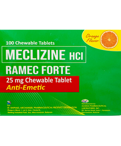 RAMEC FORTE Meclizine Hcl 25mg Chewable Tablet 1's