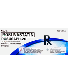 ROSUSAPH-20 Rosuvastatin 20mg Film-Coated Tablet 1's, Dosage Strength: 20mg, Drug Packaging: Film-Coated Tablet 1's