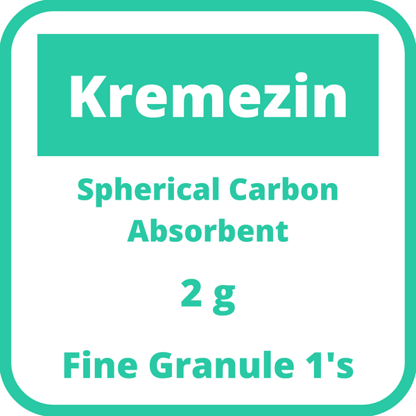 KREMEZIN Spherical Carbon Adsorbent 2g Fine Granule 1's